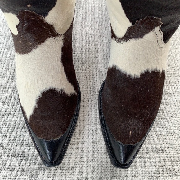 TONY LAMA VTG Pony Hair On Cowhide Western Boots - Picture 9 of 14